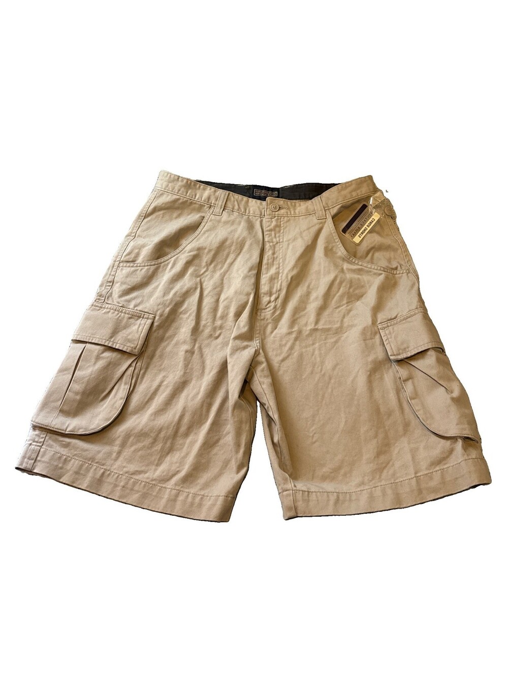 NWT Sonoma Goods For Life Mens Cargo Shorts Size 34 Tan Khaki Cotton Utility New